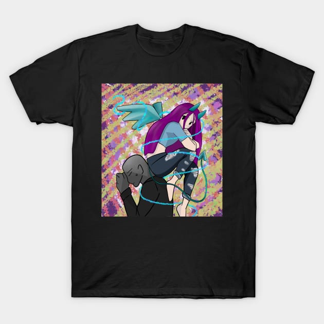 The devil on your shoulder T-Shirt by ArtsyCori